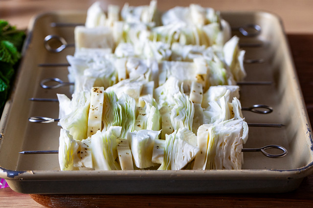 cabbage and halloumi skewers – smitten kitchen cabbage and halloumi skewers-3