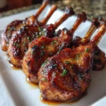 Deliciously presented 5-star chicken lollipops on a plate