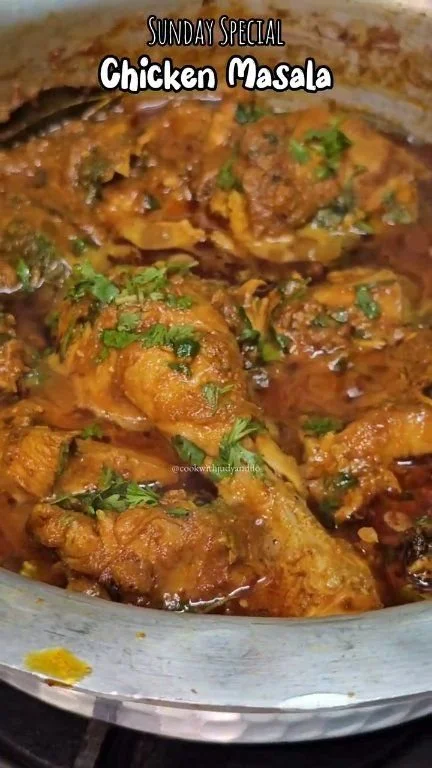 Delicious Chicken Masala dish with spices and herbs