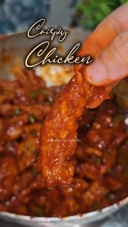 Delicious crispy chicken with a golden-brown coating