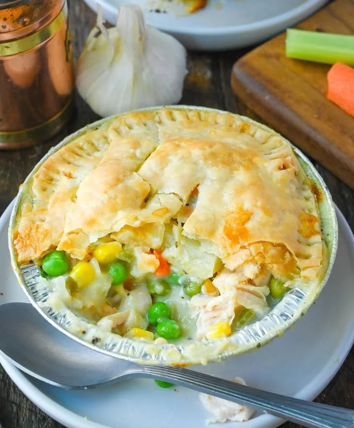 Mini Freezer Chicken Pot Pies Mini freezer chicken pot pies ready to bake for a quick meal