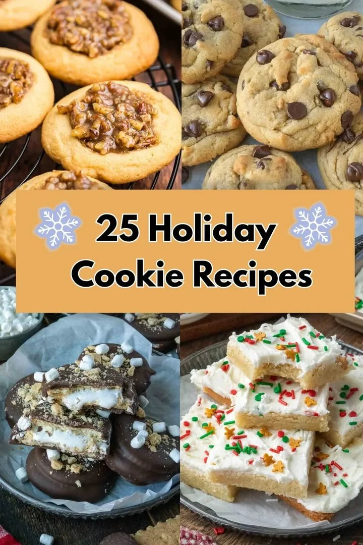 A variety of delicious homemade cookies on a plate.
