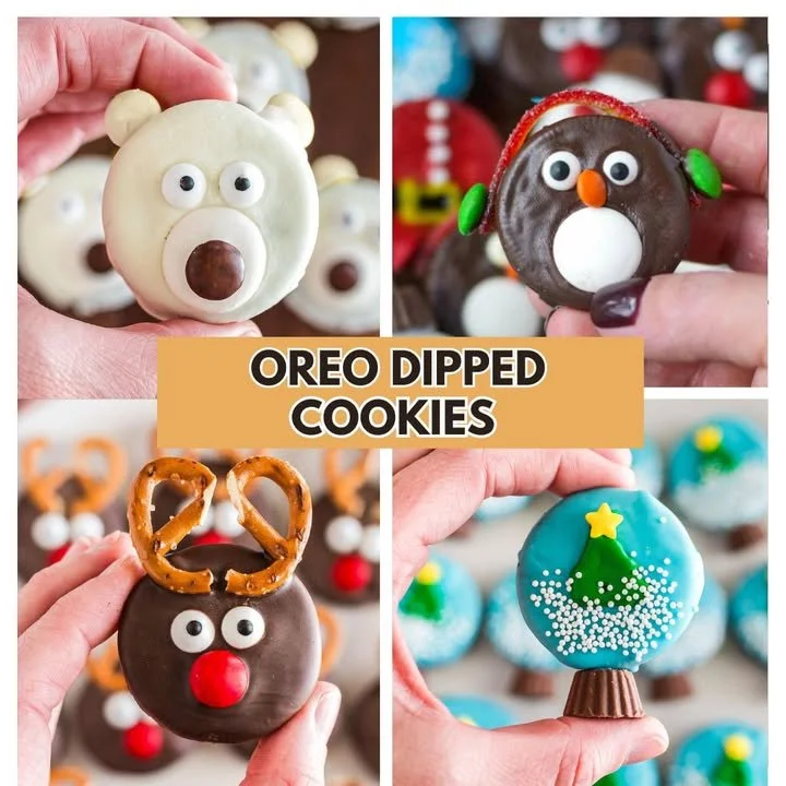 Oreo Dipped Cookies coated in rich chocolate for a delicious dessert treat.