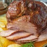 home Delicious Pineapple Glazed Ham served on a festive table.