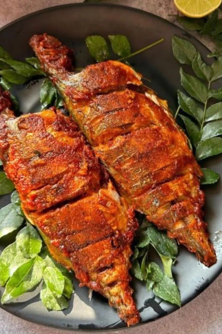 Delicious Rechado Mackerel Fry prepared in traditional Goan style