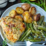 home Slow cooker lemon honey chicken with colorful vegetables