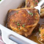 Delicious Southern baked chicken served with rich gravy