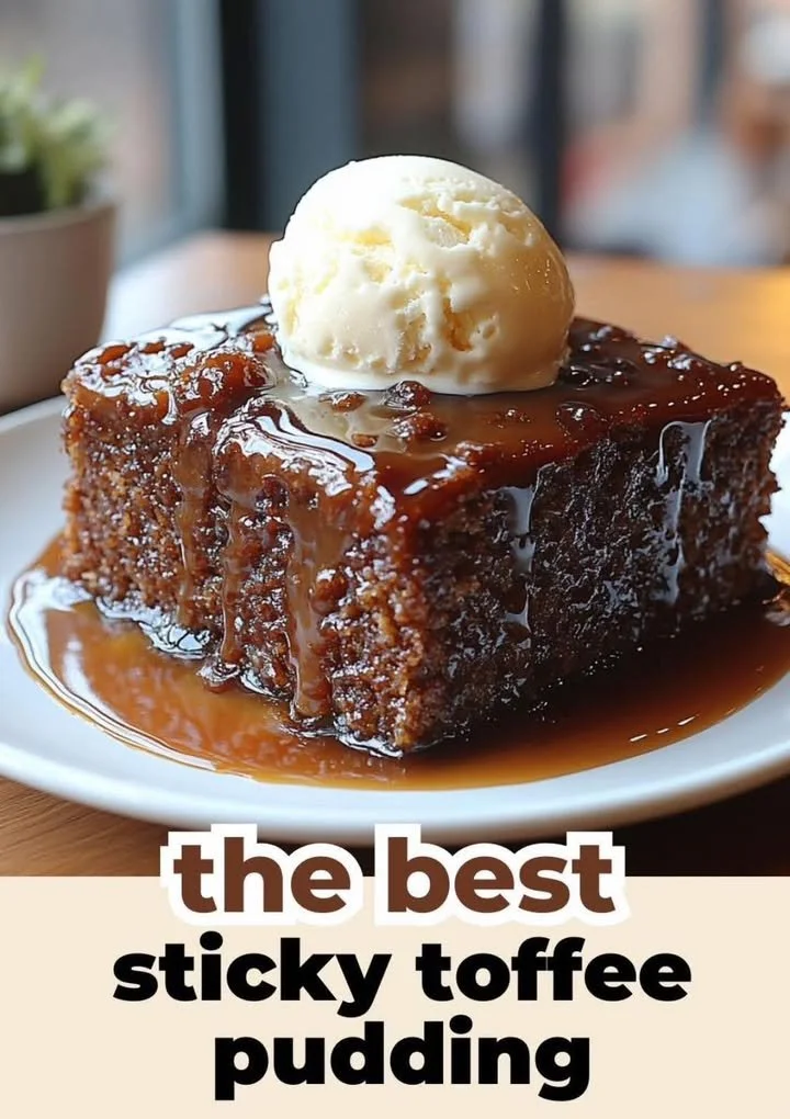 Sticky Toffee Pudding Delicious sticky toffee pudding served with warm toffee sauce