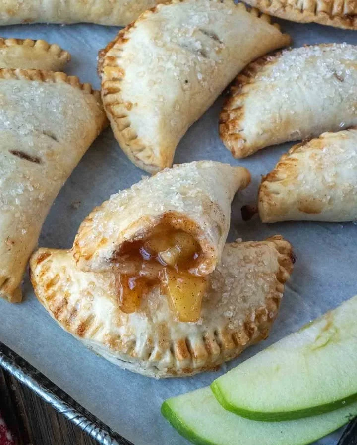 Air Fryer Apple Hand Pies Delicious Air Fryer Apple Hand Pies filled with sweet apples and spices.