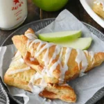 home Homemade apple pie turnovers with flaky pastry and spiced apple filling