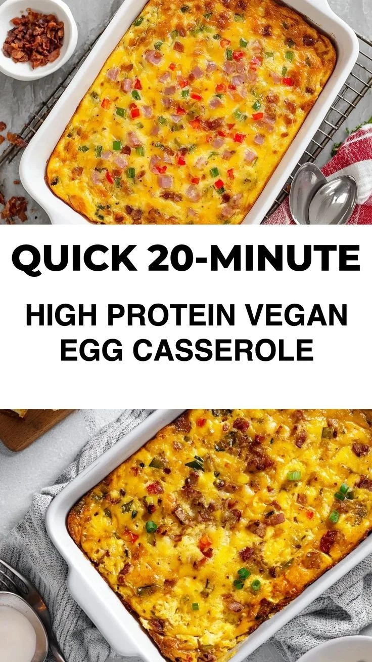 High Protein Vegan Egg Casserole