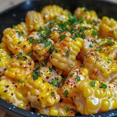 Honey Butter Skillet Corn Delicious honey butter skillet corn served in a pan