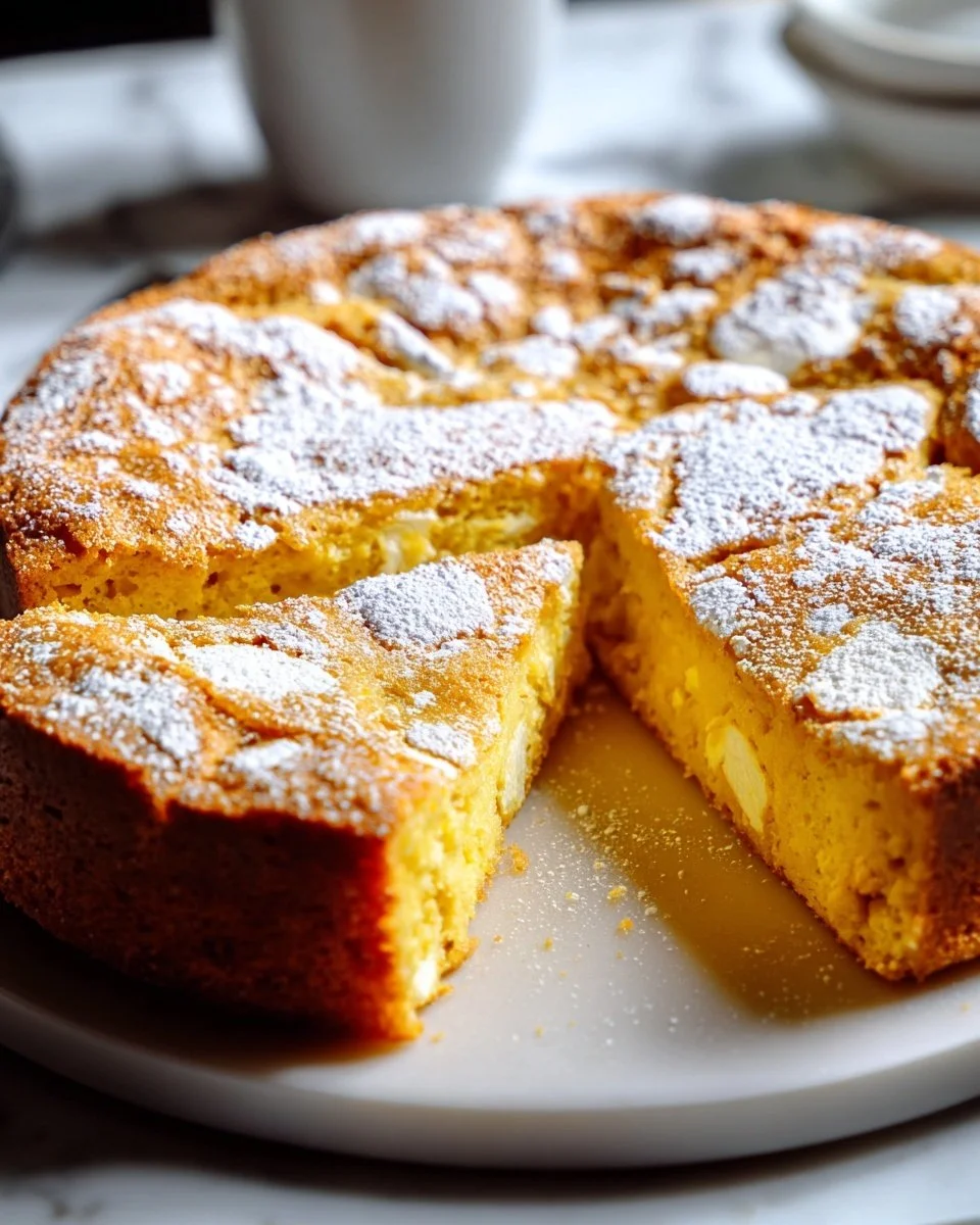 Delicious baked German pancake served with fresh fruit and syrup