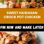 home Delicious Sweet Hawaiian Crock Pot Chicken with vibrant colors and ingredients