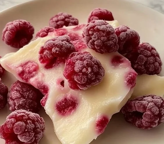 Healthy Raspberry Yogurt Bites for a nutritious snack